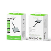 Rixus RXHU20 4-in-1 HDMI splitter verpakking voor- en achterzijde