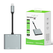 Rixus RXHU20 4-in-1 HDMI splitter met verpakking
