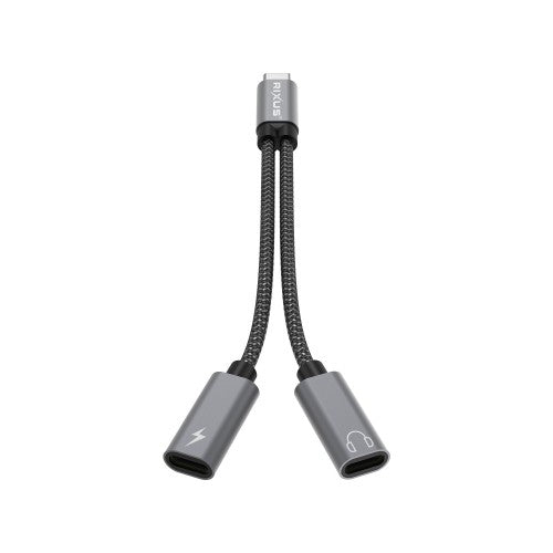 Rixus RXMU71 USB-C splitter 15 cm Space Gray
