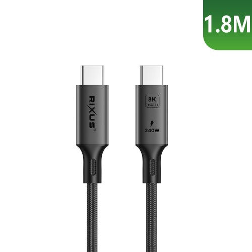 Rixus RXUC02 USB-C 4.0 naar USB-C kabel 1,8 meter