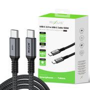 Rixus RXUC05 USB-C 2.0 kabel verpakking voor- en achterzijde