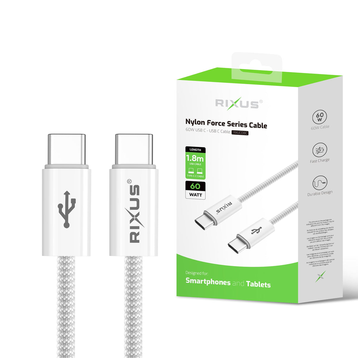 Rixus RXUC08C Fast Charging kabel