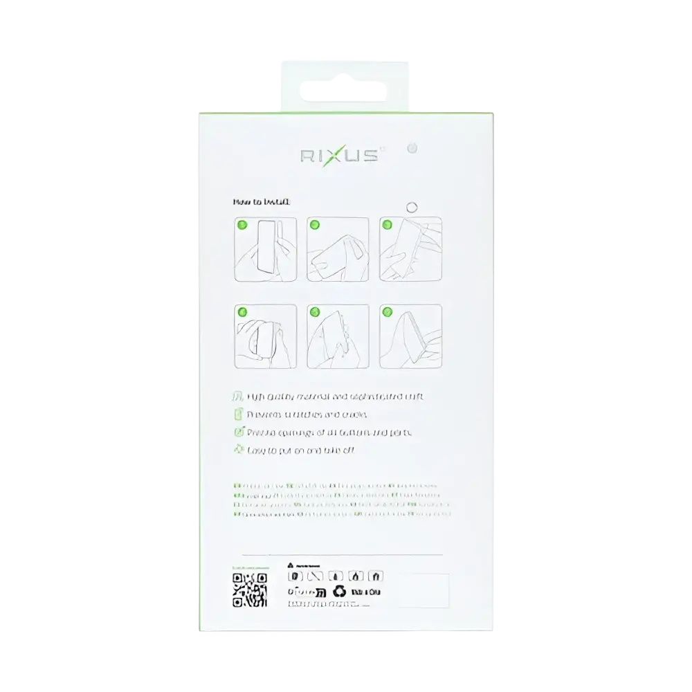 Rixus SnapGrip 360 Case – iPhone 17 Groen - Back cover