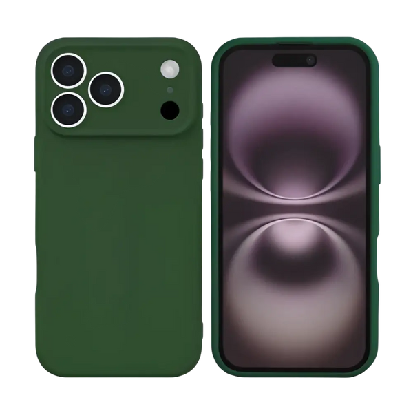 Rixus Soft TPU Case – iPhone 17 Pro Donkergroen - Back cover