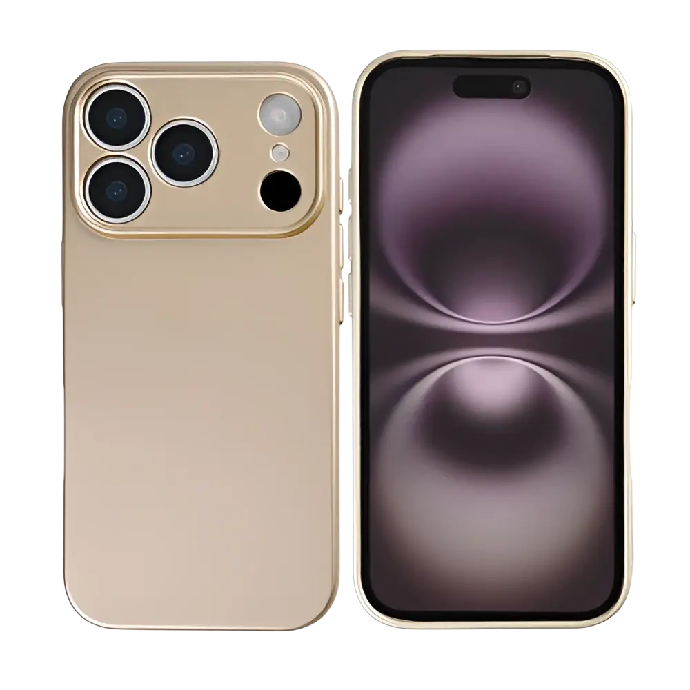 Rixus Soft TPU Case – iPhone 17 Pro Goud - Back cover