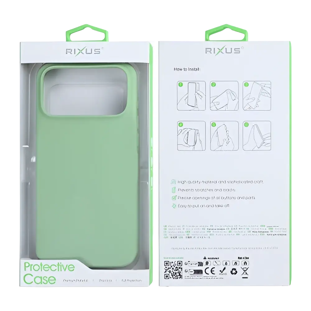 Rixus Soft TPU Case – iPhone 17 Pro Matcha - Back cover