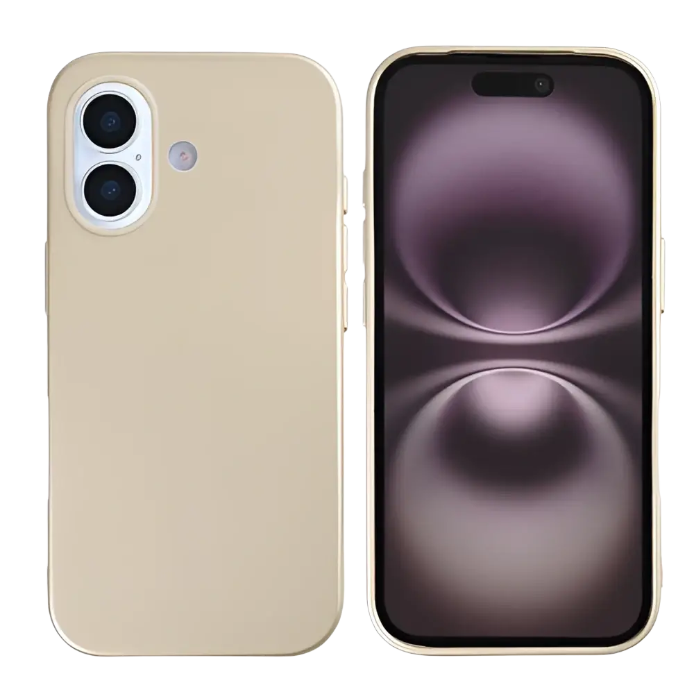 Rixus Soft TPU Case met MagSafe – iPhone 17 Goud - Back cover / softcase