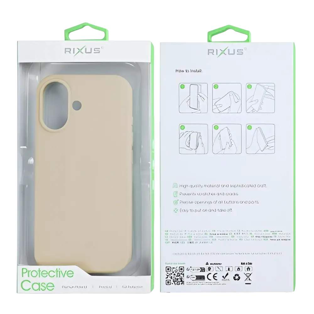 Rixus Soft TPU Case met MagSafe – iPhone 17 Goud - Back cover / softcase