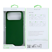 Rixus Soft TPU Case met MagSafe – iPhone 17 Pro Donkergroen - Back cover