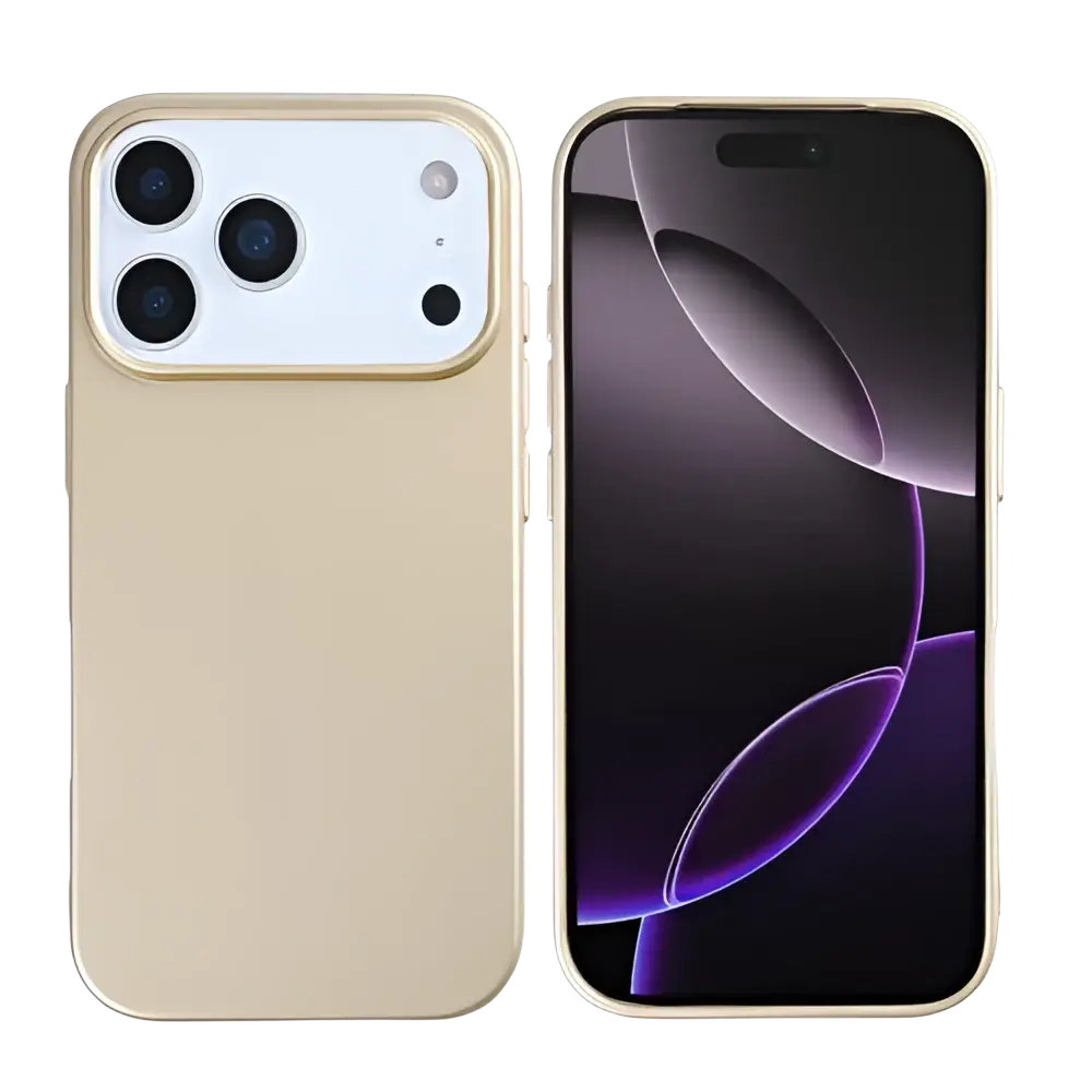 Rixus Soft TPU Case met MagSafe – iPhone 17 Pro Goud - Back cover