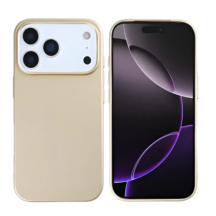 Rixus Soft TPU Case met MagSafe – iPhone 17 Pro Goud - Back cover