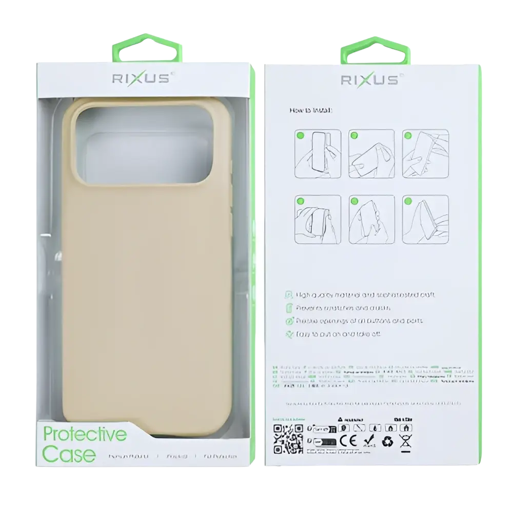 Rixus Soft TPU Case met MagSafe – iPhone 17 Pro Goud - Back cover