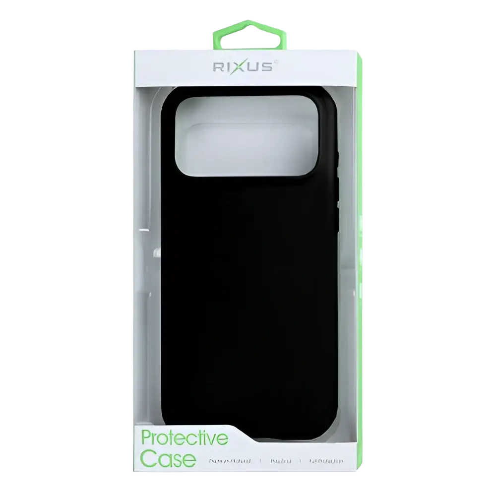 Rixus Soft TPU Case met MagSafe – iPhone 17 Pro Zwart - Back cover
