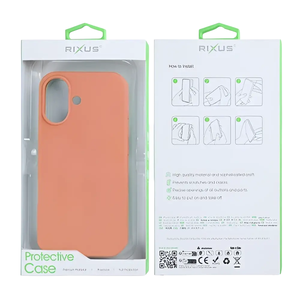 Rixus Soft TPU Case met MagSafe – iPhone 17 Roze - Back cover / softcase