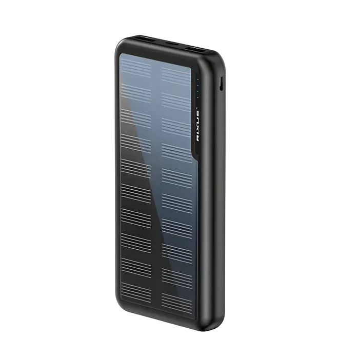 Rixus Solar Powerbank 10.000 mAh – Zwart – RXPB45