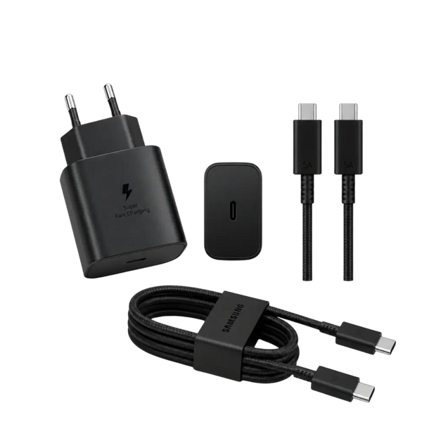 Samsung 45W PD Power Adapter USB-C + Kabel – Zwart - Bundel Oplader