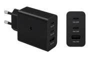 Samsung 65W Power Adapter Trio – 2x USB-C & 1x USB-A Super Fast Charger Zwart (Retail)