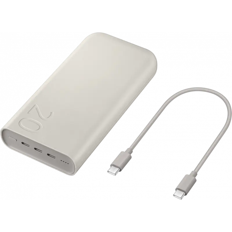 Samsung Powerbank 20.000 mAh - Krachtige Triple USB-C Oplader met 45W Snelladen