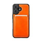 Solidenz MagSafe Wallet Backcover – iPhone 17 Oranje - Back cover met kaarthouder