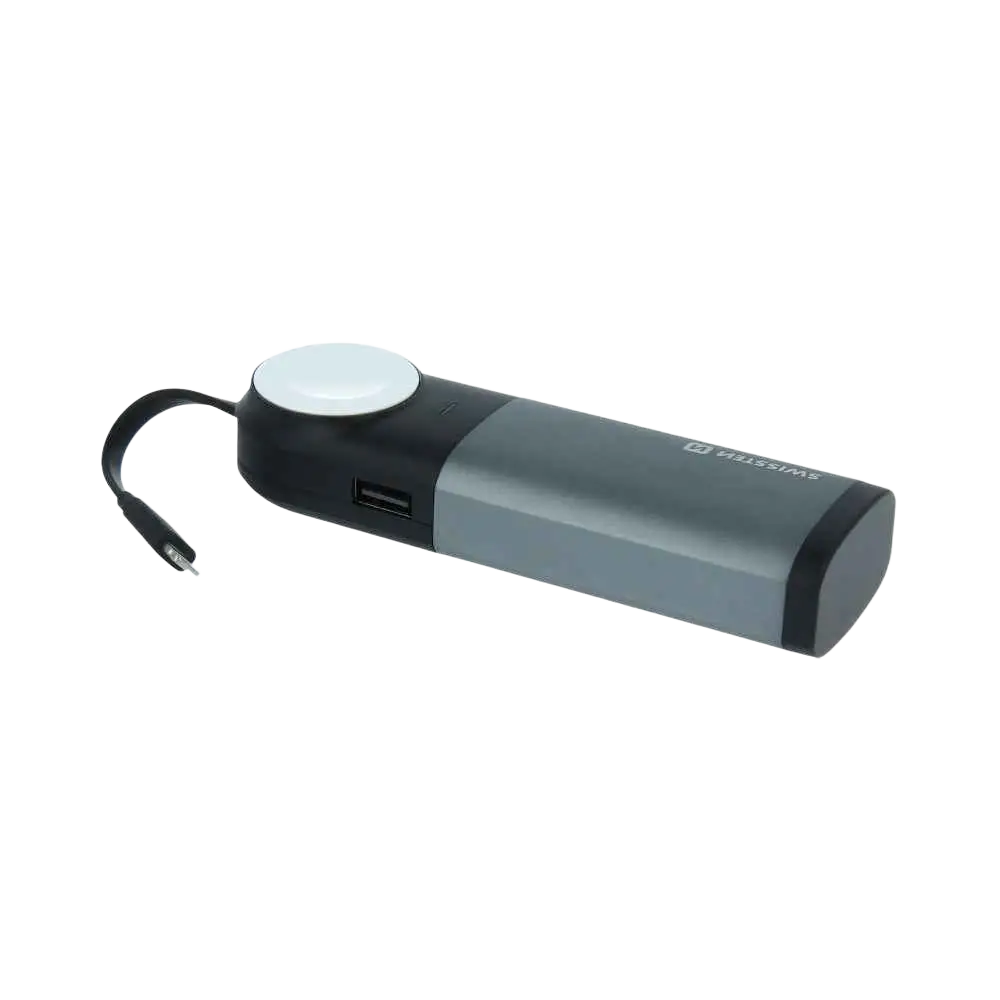 Swissten Draadloze Powerbank 2-in-1 – 6.700 mAh 10,5W