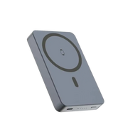 Swissten Fusion MagSafe Powerbank 10.000 mAh – Stijlvolle Zilveren Oplader voor Jouw Smartphone