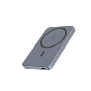 Swissten Fusion MagSafe Powerbank – Draadloze 5.000 mAh in Zilver