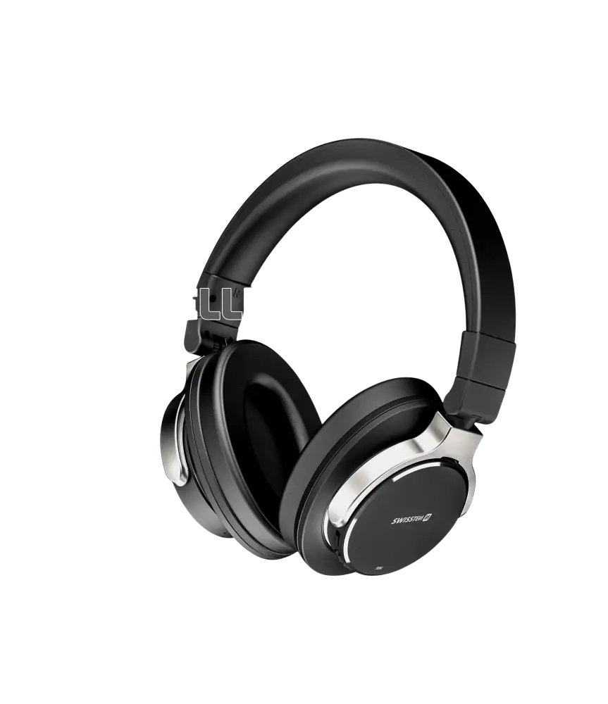 Swissten Jumbo Stereo Koptelefoon met Active Noise Cancelling – Zwart