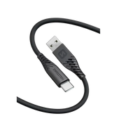 Swissten Lightning naar USB-A kabel – Compacte 0,4 Meter Oplader in Zwart