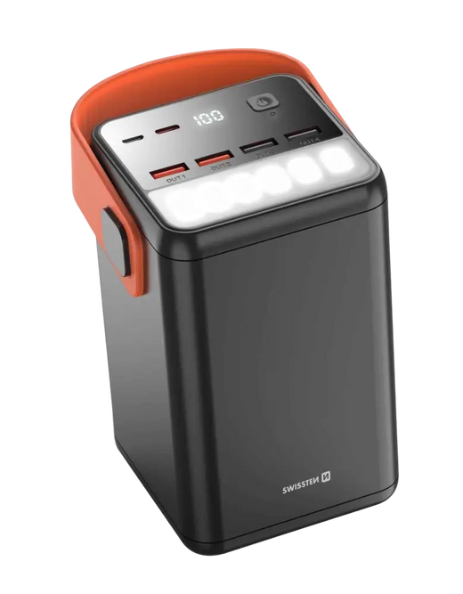 Swissten Powerbank 60000 mAh – Leistungsstarke PowerLine mit 65 W für grenzenlose Energie