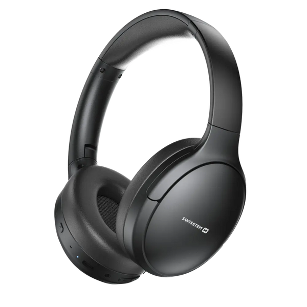 Swissten Pure Active Noise Cancelling Koptelefoon – Zwart
