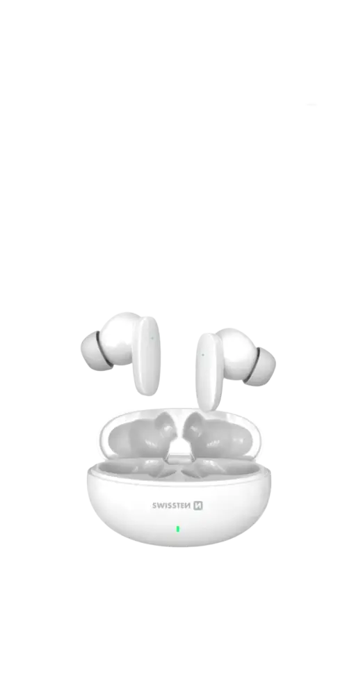 Swissten TWS Sonic Draadloze Oordopjes – Wit