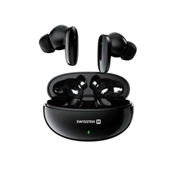 Swissten TWS Sonic Draadloze Oordopjes – Zwart
