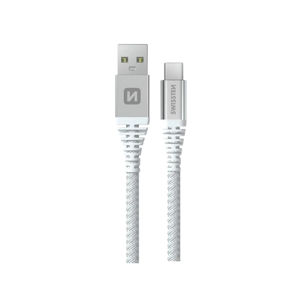 Swissten USB-A naar USB-C kabel – 1,5 Meter Aramideversterkt voor Duurzaam Opladen