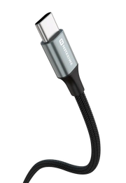 Swissten USB-A naar USB-C Kabel - 1,5 Meter - Zwart voor Eenvoudige Oplading