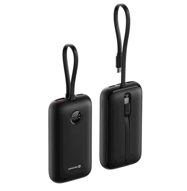 Swissten VoltBox Powerbank 10.000 mAh – Krachtig en Handig voor Jouw Mobiele Leven