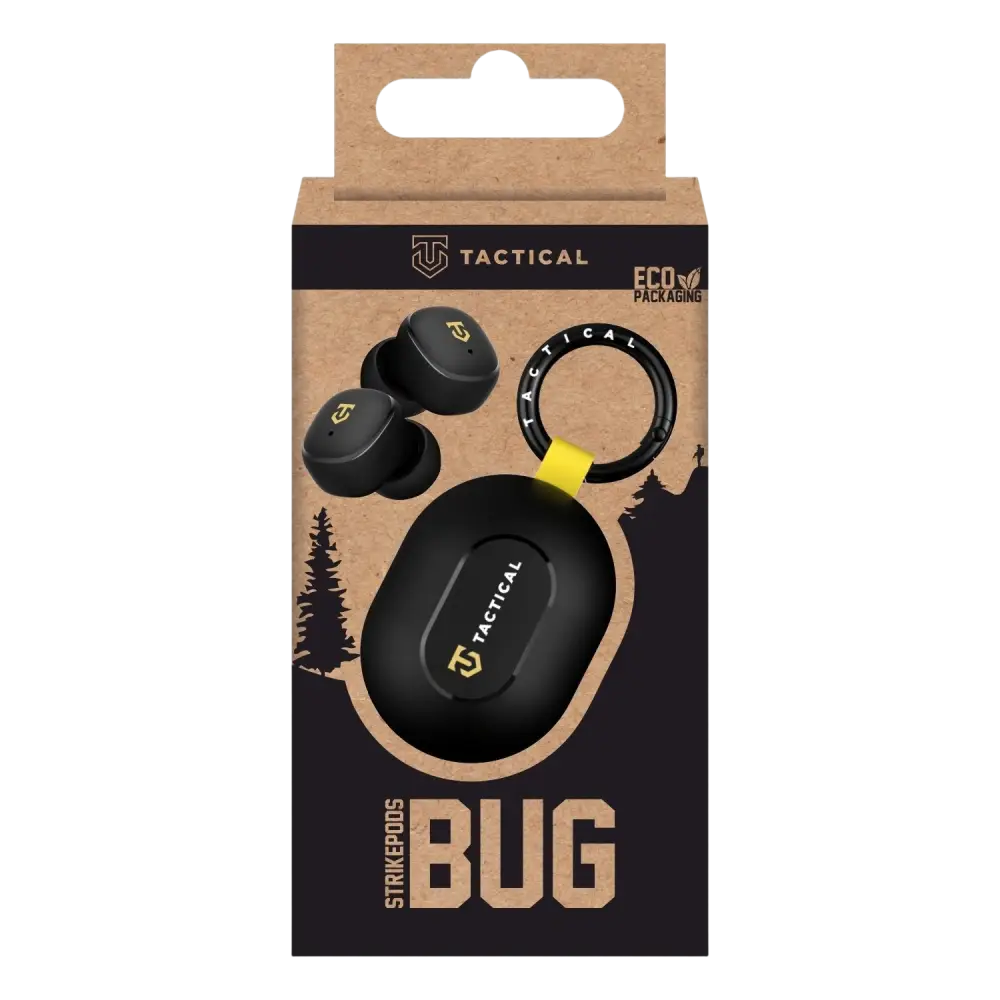 Tactical Draadloze Oordopjes - StrikePods Bug in Zwart voor een Vrije Luisterervaring