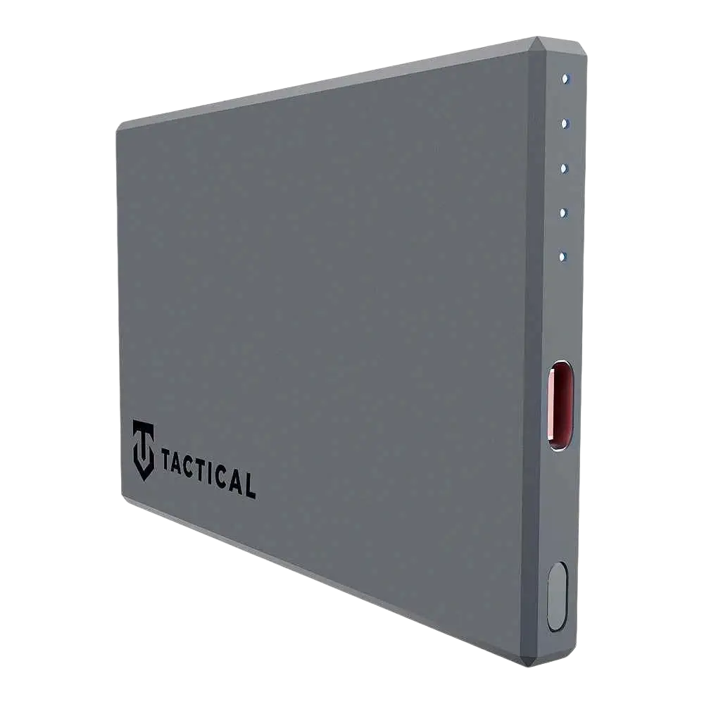 Tactical MagForce Relief Powerbank - Draagbare 5.000 mAh MagSafe Oplader in Grijs