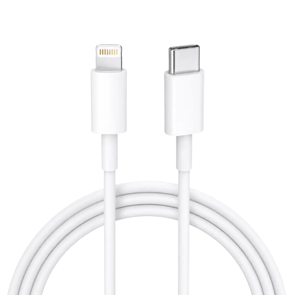 USB-C naar Lightning Kabel - Snelladen & Data Sync voor iPhone en iPad - 1 Meter Wit - Wave