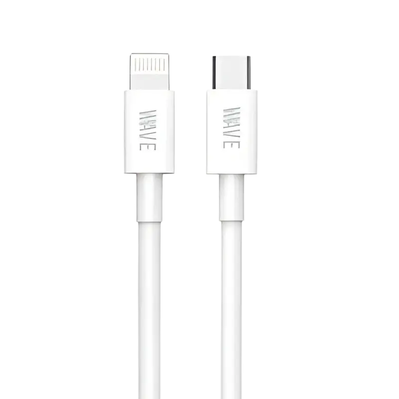 Wave WA-164 USB-C naar Lightning Kabel 20W – 30 cm Wit
