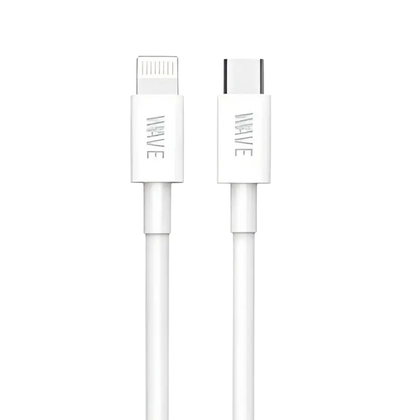 Wave WA-164 USB-C naar Lightning Kabel 20W – 30 cm Wit