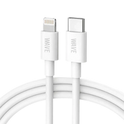 Wave WA-164 USB-C naar Lightning Kabel 20W – 30 cm Wit