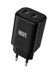 Wave WA-174 USB-C Wandlader – Snel en Veilig Opladen voor Twee Apparaten