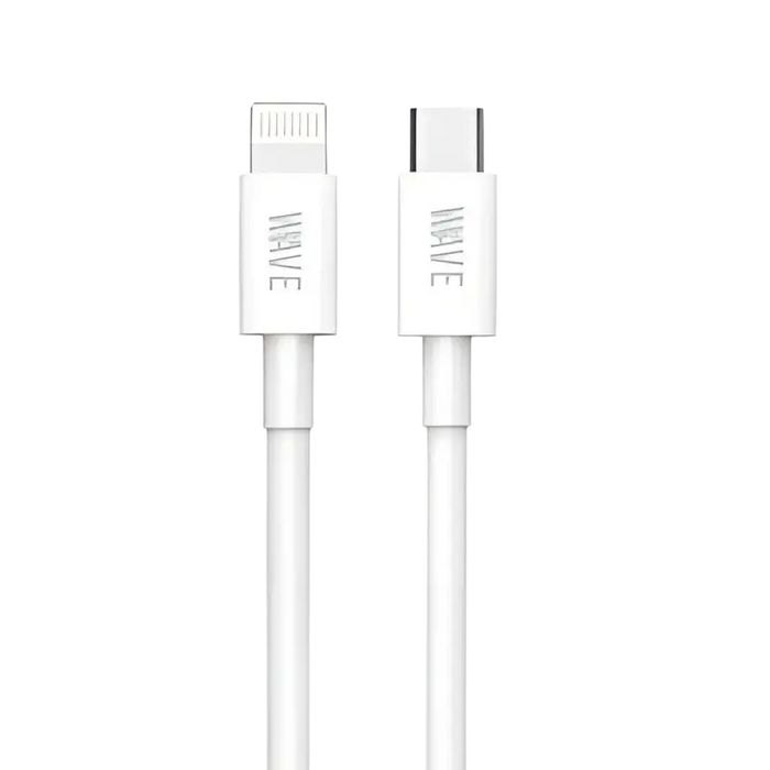 Wave WA-233 2-Meter-Schnellladekabel für Apple – USB-C auf Lightning (60W, Weiß)