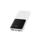 WiWU Powerbank 10.000 mAh met 2-in-1 Kabel en Digitaal Display – Wit