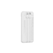 WiWU Powerbank 10.000 mAh met 2-in-1 Kabel en Digitaal Display – Wit