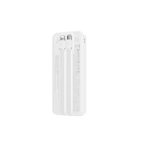 WiWU Powerbank 10.000 mAh met 2-in-1 Kabel en Digitaal Display – Wit