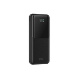 WiWU Powerbank 10.000 mAh met 2-in-1 Kabel en Digitaal Display – Zwart