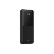 WiWU Powerbank 10.000 mAh met 2-in-1 Kabel en Digitaal Display – Zwart