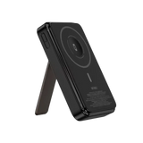 WiWU Powerbank 10.000 mAh met 2-in-1 Kabel en Kickstand – Zwart