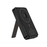 WiWU Powerbank 10.000 mAh met 2-in-1 Kabel en Kickstand – Zwart